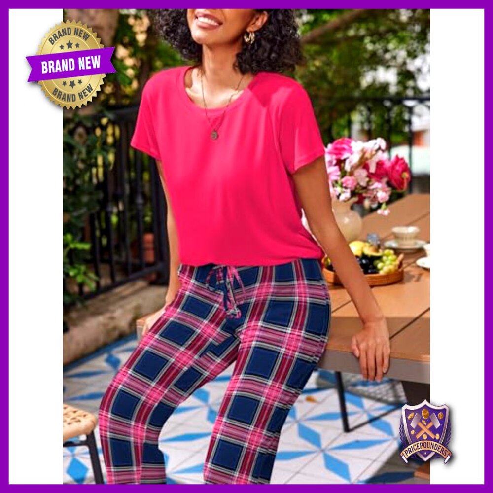 Large Soft Polyester Pajama Set With Pockets 2-Pa… - image 3